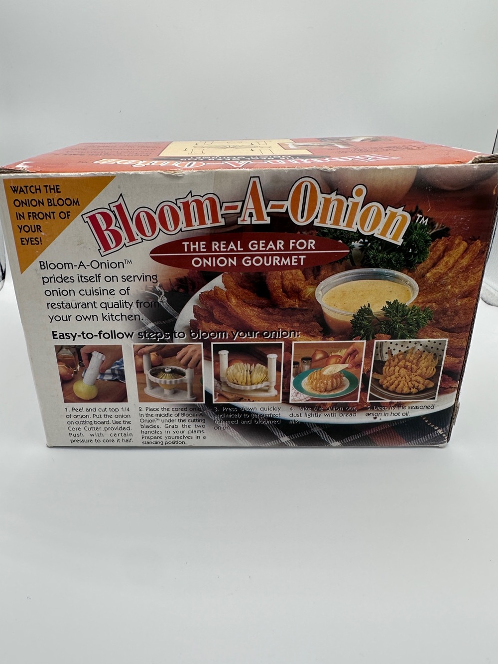 Bloom-A-Onion Onion Gourmet Kit - Red and Cream Box Appetizer Outback Steakhouse